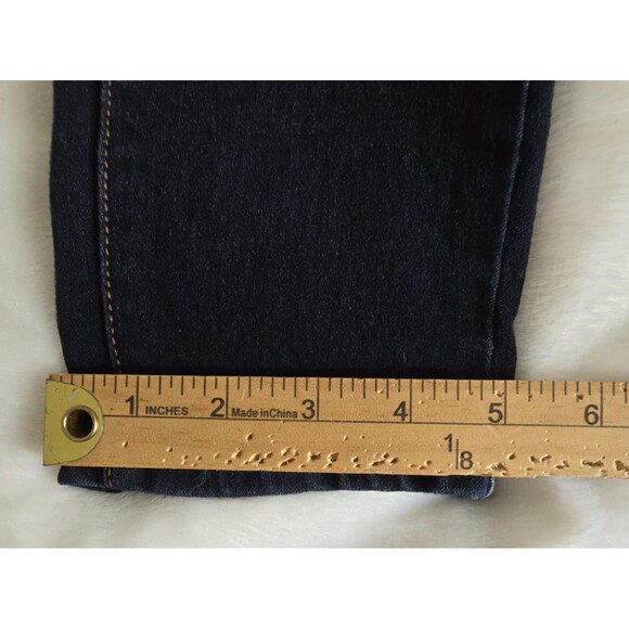 Low Rise Straight Leg Stretch Dark Wash Denim Jeans Women's Size 13 or 30" Waist - Picture 6 of 9